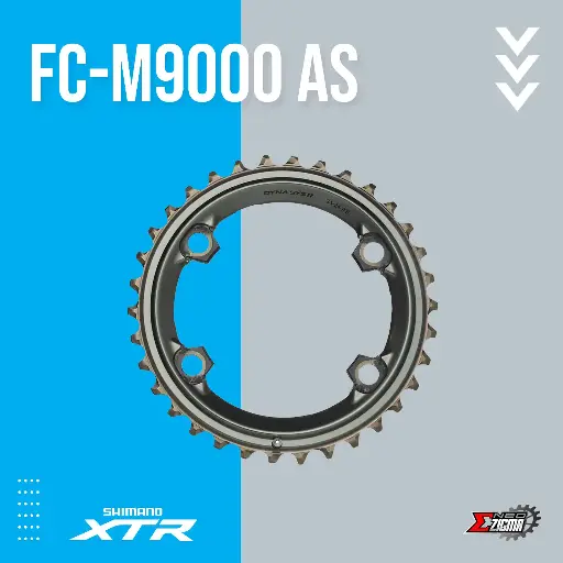 [CRSH125I] Chainring MTB SHIMANO XTR FC-M9000 AS 34T Y1PV98040 Ind. Pack