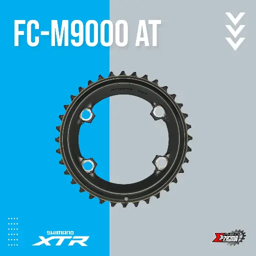 [CRSH126I] Chainring MTB SHIMANO XTR FC-M9000 AT 36T Y1PV98050 Ind. Pack