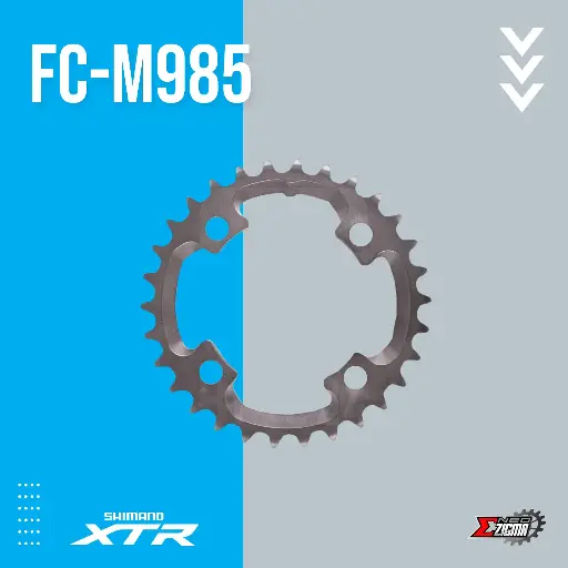 [CRSH104I] Chainring MTB SHIMANO XTR FC-M985 AF 30T Y1LS30000 Ind. Pack