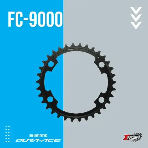 [CRSH113I] Chainring Road SHIMANO Dura-Ace FC-9000 MA 34T Y1N234000 Ind. Pack
