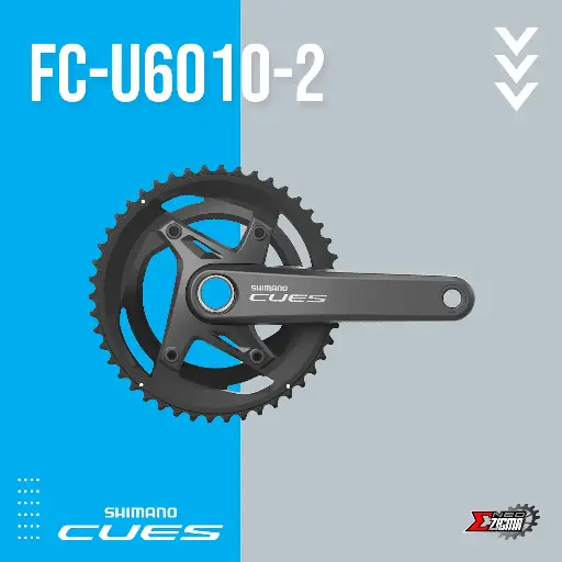 [CWSH446E] Chainwheel MTB SHIMANO CUES FC-U6010-2 46x32x170mm 11-Spd w/o BB Parts Ind. Pack EFCU60102CX62X