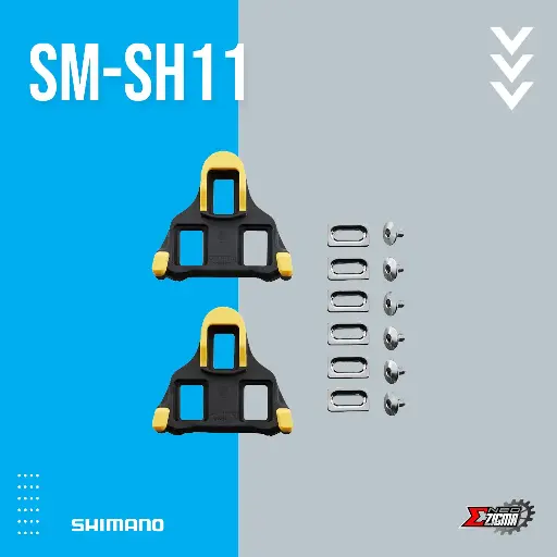 [CLSH101I] Cleats Road SHIMANO Others SM-SH11 ISMSH11 Self Aligning 6 Deg Yellow Ind. Pack