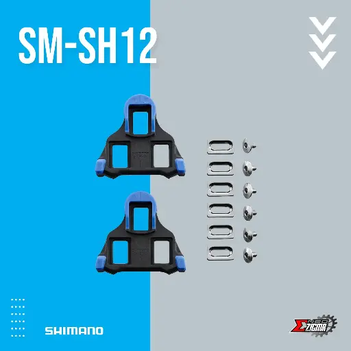 [CLSH103I] Cleats Road SHIMANO Others SM-SH12 2 Degree ISMSH12 Front Pivot Center Blue Ind. Pack