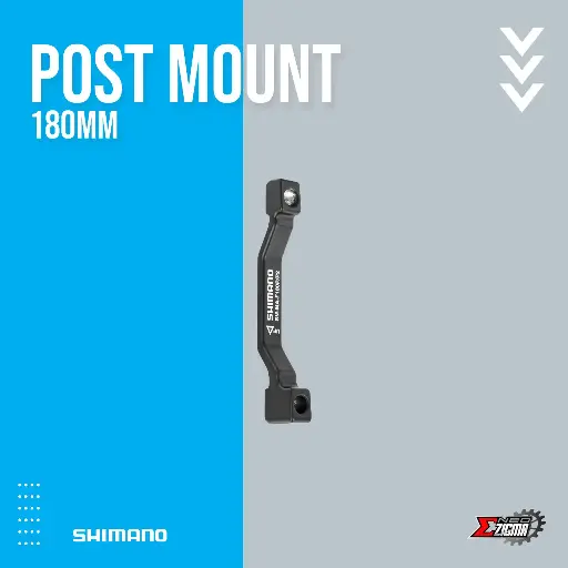 [DASH101E] Disc Adapter MTB SHIMANO Others 180mm Front or Rear Post Mount to Post mount Ind. Pack ESMMAF180PP2A