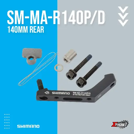 [DASH111I] Disc Adapter SHIMANO Others SM-MA-R140P/D Post to Flat Mount Rear 140mm Ind. Pack ISMMAR140PDH