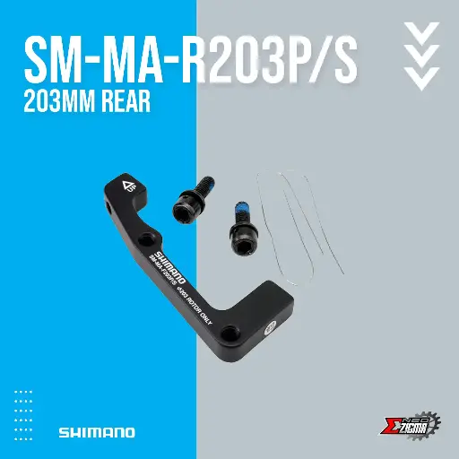 [DASH104I] Disc Adapter SHIMANO Others SM-MA-R203P/S Post to Std  203mm Rear Ind. Pack ISMMAR203PSA