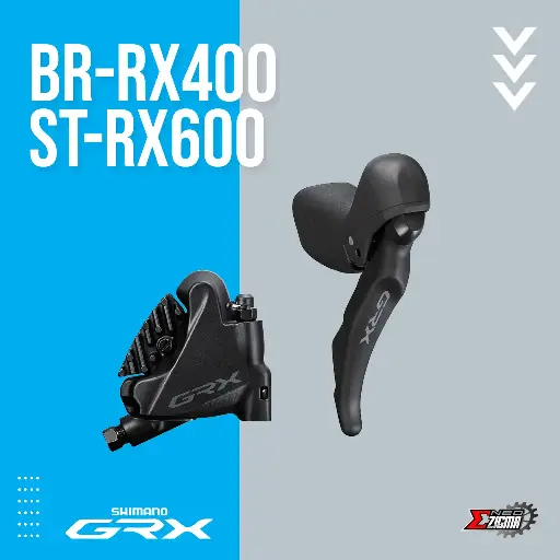 [DBSH078RI] Disc Brake Assembly Gravel SHIMANO GRX BR/ST-RX400/RX600 11-Spd For 140mm Rotor J-kit Hydraulic Rear Ind. Pack IRX4001RRDSC170A