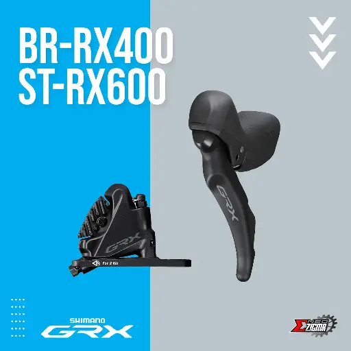 [DBSH078FI] Disc Brake Assembly Gravel SHIMANO GRX BR/ST-RX400/RX600 11-Spd For 160mm Rotor J-kit Hydraulic Front Ind. Pack IRX4001DLF6SC100A