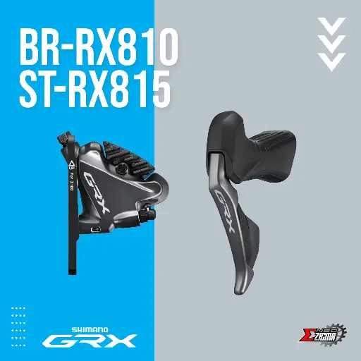 [DBSH081FI] Disc Brake Assembly Gravel SHIMANO GRX Di2 BR/ST-RX810/RX815 11-Spd For 160mm Rotor J-kit w/ Fin Front Ind. Pack IRX815DLF6SC100