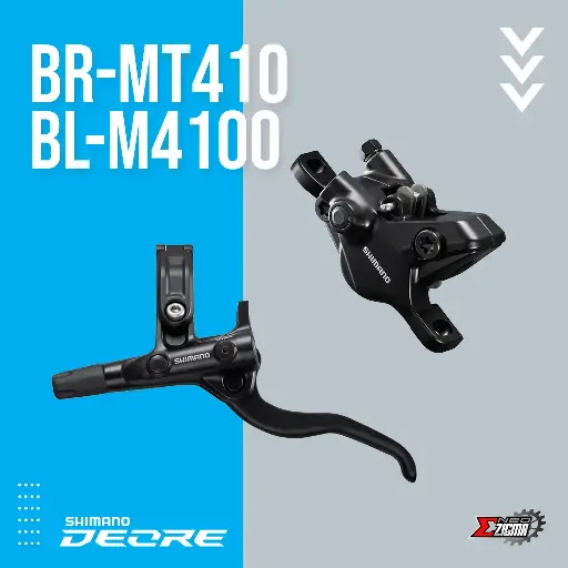 [DBSH064FE] Disc Brake Assembly MTB SHIMANO Deore BR/BL-MT410/M4100 J-kit Hydraulic Front Ind. Pack EMT4101JLFPRA100