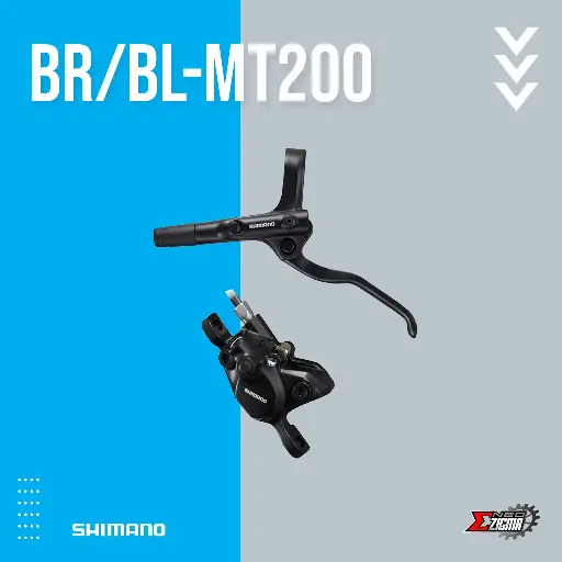 [DBSH027FE] Disc Brake Assembly MTB SHIMANO Non-Series BR/BL-MT200 Hydraulic Front Ind. Pack EMT200KLFPRA100