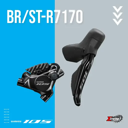 [DBSH066RI] Disc Brake Assembly Road SHIMANO 105 Di2 BR/ST-R7170 12-Spd For 140mm Rotor IR7170DRRDSC170E J-kit Rear Ind. Pack