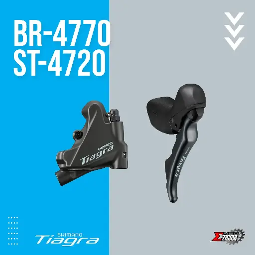[DBSH080RI] Disc Brake Assembly Road SHIMANO Tiagra BR/ST-4770/4720 10-Spd 140mm Rotor J-kit Hydraulic w/ Fin Rear Ind. Pack I4720DRRDSC170A