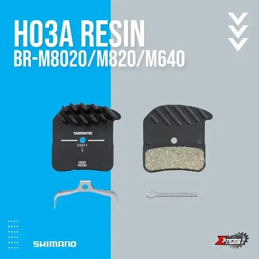 [DPSH117E] Disc Brake Pad MTB SHIMANO Others H03A EBPH03ARFA Resin For BR-M8020/M820/M640 Ind. Pack