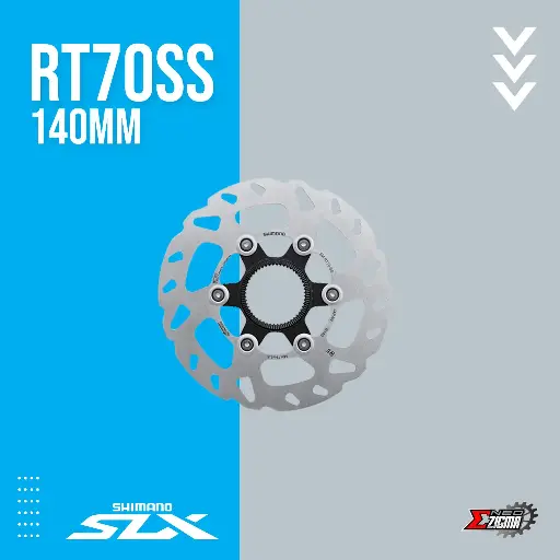 [DRSH156I] Disc Rotor MTB / ROAD SHIMANO SLX RT70SS 140mm w/ Large Lock Ring Center Lock ISMRT70SSE