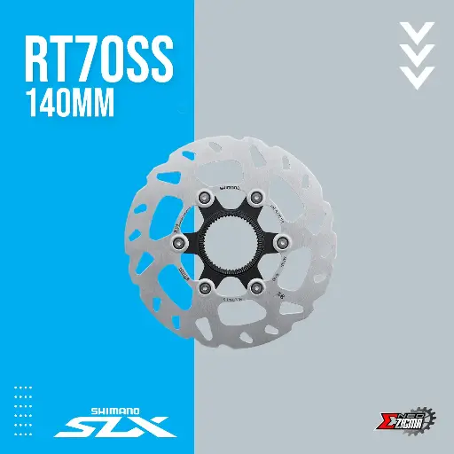 [DRSH169I] Disc Rotor MTB / ROAD SHIMANO SLX RT70SS 140mm w/ Lock Ring Ind. Pack ISMRT70SS