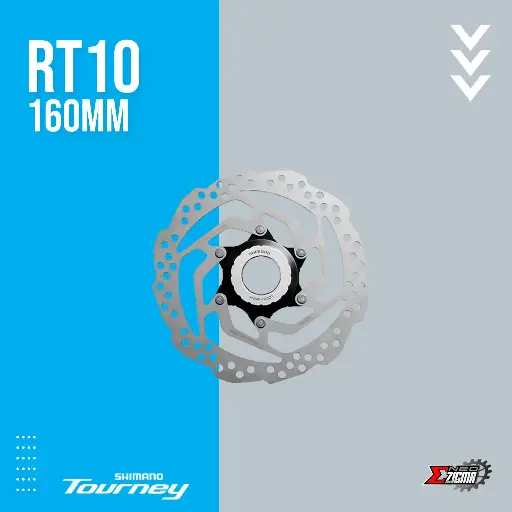 [DRSH119E] Disc Rotor MTB SHIMANO Tourney RT10 160mm Center Lock Ind. Pack ESMRT10S2