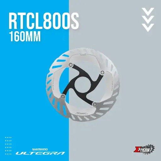 [DRSH171I] Disc Rotor Road SHIMANO Ultegra RTCL800S 160mm w/ Large Lock Ring Center Lock IceTech Freeza Ind. Pack IRTCL800SE