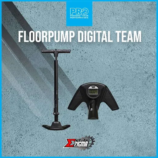 [PUMPPR119] Floor Pump PRO Digital Gauge Team PRPU0101