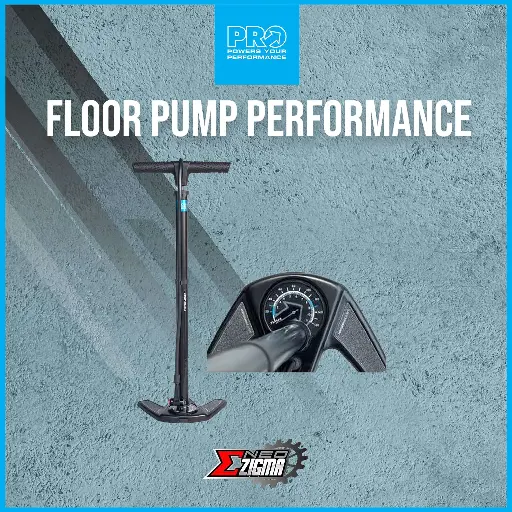 [PUMPPR106] Floor Pump PRO Performance Steel Barrel, Gauge PRPU0083