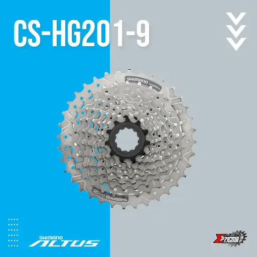 [FWSH193E] Cassette Sprocket MTB SHIMANO Altus CS-HG201 9-Spd 11-36T Ind. Pack ECSHG2019136