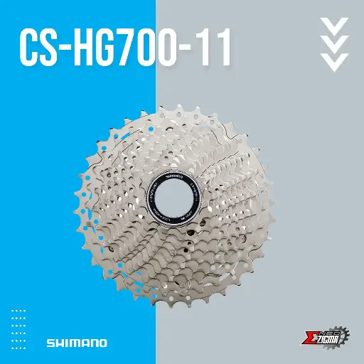 [FWSH211I] Cassette Sprocket Road SHIMANO 105 CS-HG700 11-Spd 11-34T Ind. Pack ICSHG70011134