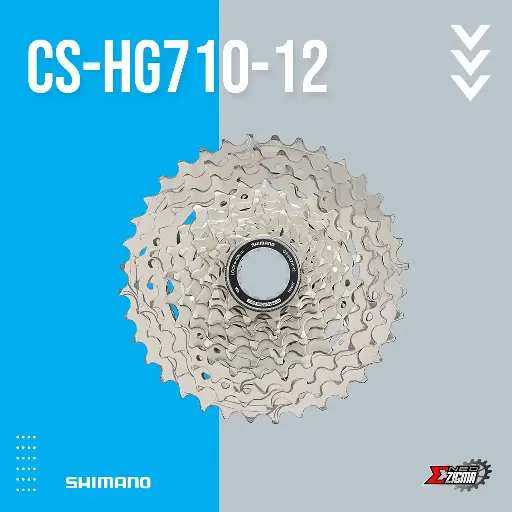 [FWSH245I] Cassette Sprocket Road SHIMANO 105 CS-HG710-12 12-Spd 11-36T Ind. Pack ICSHG71012136