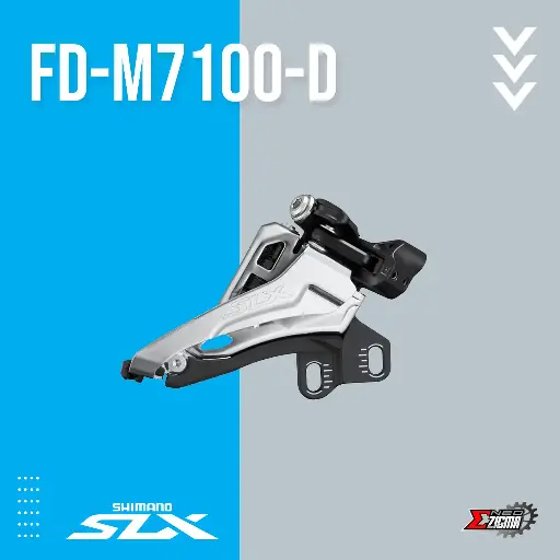 [FDSH229 SP] Front Derailleur MTB SHIMANO SLX FD-M7100-E 2x12 Side Swing E-Type For 36-38T KFDM7100E6