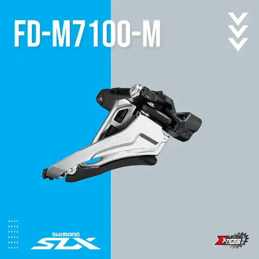 [FDSH230] Front Derailleur MTB SHIMANO SLX FD-M7100-M 2x12 Side Swing 31.8mm Adapter For 36-38T KFDM7100MM6