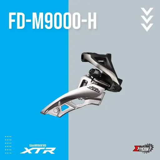 [FDSH153 SP] Front Derailleur MTB SHIMANO XTR M3X11 31.8mm High Clamp Side-Swing KFDM9000HM6