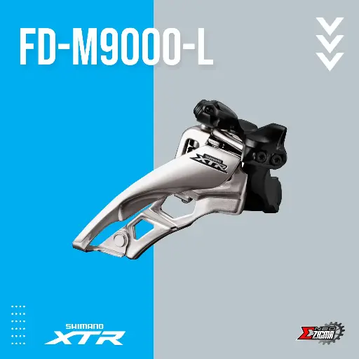 [FDSH154 SP] Front Derailleur MTB SHIMANO XTR FD-M9000-L 3x11 31.8mm Low Clamp Side-Swing KFDM9000LM6