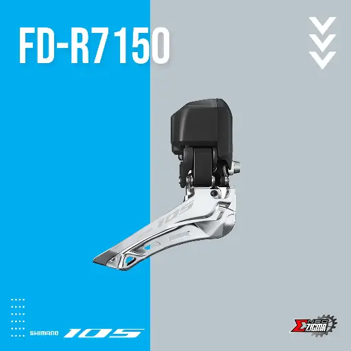 [FDSH259I] Front Derailleur Road SHIMANO 105 Di2 FD-R7150 12-Spd Down Swing Brazed-On Ind. Pack IFDR7150F