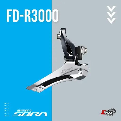 [FDSH170E] Front Derailleur Road SHIMANO Sora FD-R3000 9-Spd Brazed-On Ind. Pack EFDR3000F