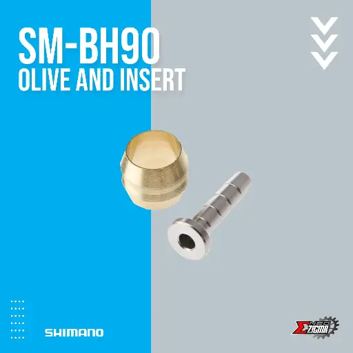 [HFSH102I] Hose Fittings SHIMANO Others SM-BH90 For Hydraulic Brake 2 Pcs (Olive and Insert) Ind. Pack Y8JA98020