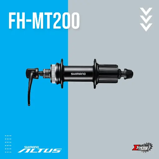 [HUSH019RE] Hub MTB SHIMANO Altus FH-MT200 141mmQR 36H Center Lock Rear Ind. Pack EFHMT200BA41A