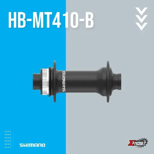 [HUSH079FE] Hub MTB SHIMANO MTB-Others HB-MT410-B E-Thru 110mm 32H Center Lock Disc Front Ind. Pack EHBMT410BB