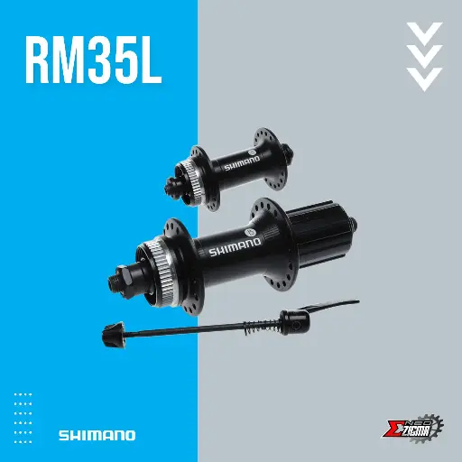[HUSH106 SP] Hub MTB SHIMANO MTB-Others RM35L 9-Spd 28H Center Lock DBR F/R AFHRM35CZAL