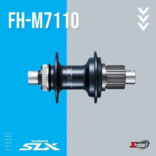 [HUSH049RE] Hub MTB SHIMANO SLX FH-M7110 12x142mm 32H Center Lock Micro Spline Rear Ind. Pack EFHM7110B
