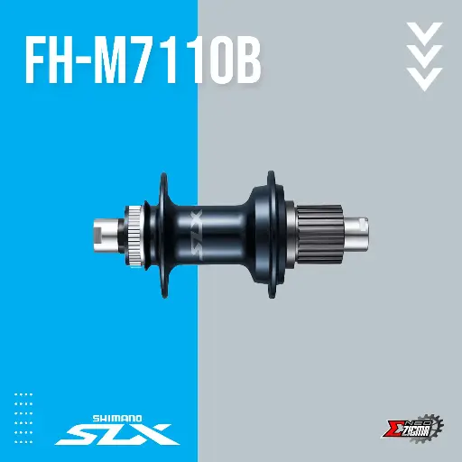 [HUSH048RE] Hub MTB SHIMANO SLX FH-M7110B 12x148mm 32H Center Lock Micro Spline Rear Ind. Pack EFHM7110BB