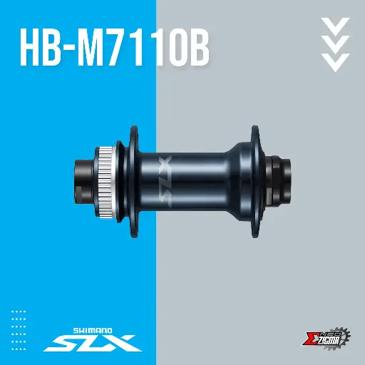 [HUSH049FE] Hub MTB SHIMANO SLX HB-M7110 E-Thru 15x100mm 32H Center Lock Front Ind. Pack EHBM7110BX