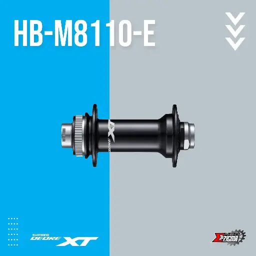 [HUSH046FE] Hub MTB SHIMANO XT HB-M8110 E-Thru 15x100mm 32H Center Lock Front Ind. Pack EHBM8110BX