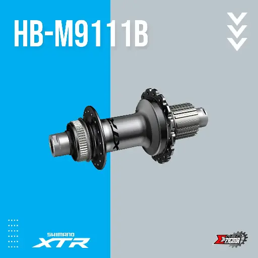 [HUSH042R SP] Hub MTB SHIMANO XTR FH-M9111B 12x148mm 32H Micro Spline Rear AFHM9111BB