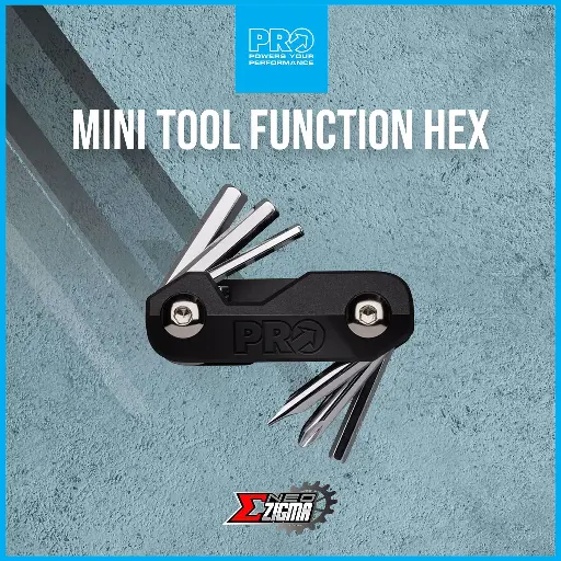 [TOPR147] Mini Tool PRO 6 Functions Hex: 3, 4, 5 & 6 Philip & Flat Screw PRTL0121