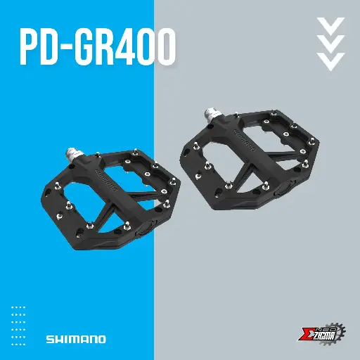 [PDSH150E] Pedal MTB SHIMANO MTB-Others PD-GR400 Flat EPDGR400L Ind. Pack