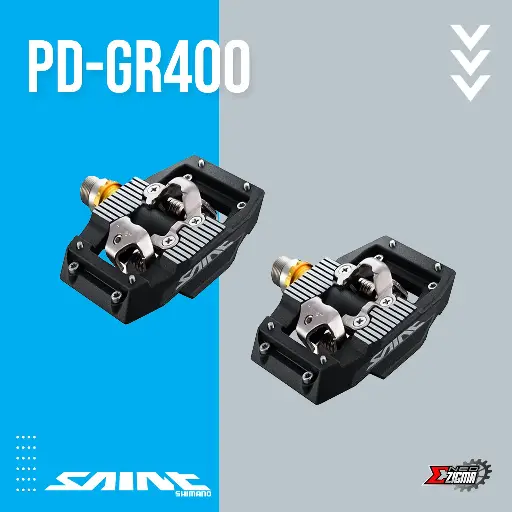 [PDSH152E] Pedal MTB SHIMANO Saint PD-M821 Flat EPDM821 w/ Cleats Ind. Pack