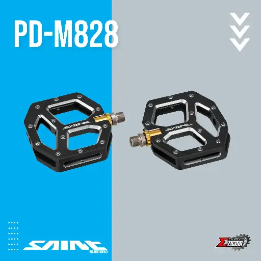 [PDSH132E] Pedal MTB SHIMANO Saint PD-M828 Flat EPDM828 DH Ind. Pack