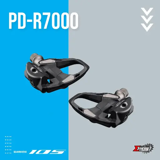 [PDSH137E] Pedal Road SHIMANO 105 PD-R7000 SPD SL Single Sided w/ Cleats Ind. Pack EPDR7000