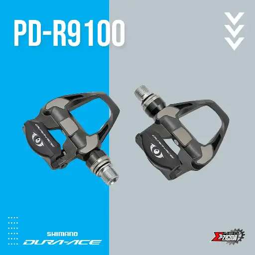 [PDSH156I] Pedal Road SHIMANO Dura-Ace PD-R9100 SPD SL Single Sided Long Axle w/ Cleats Ind. Pack IPDR9100E1