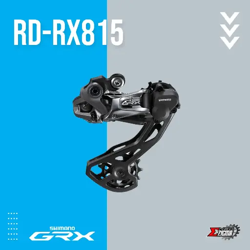 [RDSH224I] Rear Derailleur Gravel SHIMANO GRX Di2 RD-RX815 11-Spd 34T For 2X Ind. Pack IRDRX815