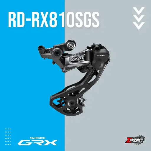 [RDSH219I] Rear Derailleur Gravel SHIMANO GRX RD-RX810 SGS 11-Spd For 34T For 2XInd. Pack IRDRX810